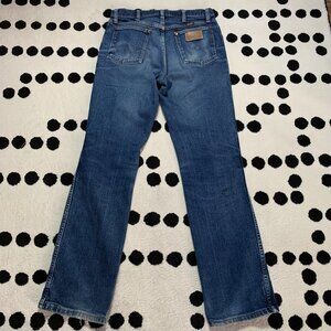 Wrangler 947STR Cowboy Cut Dark Faded Denim Bootcut Jeans